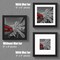 8x8 Picture Frames Black Solid Wood Display Pictures 6x6 or 4x4 with Mat or 8x8 without Mat - 8x8 Inch Square Photo Frames with 2 Mats Multi Photo Frames Collage for Wall or Tabletop Mount, Set of 4